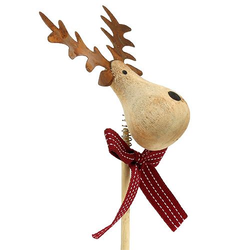 Floristik24 Dugós elk natúr, fehér 7cm L30cm 8db