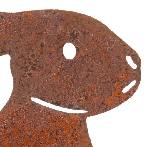 tételeket Húsvéti díszes kerti nyúl rozsdás felülettel, vidéki stílusban, 60 cm, 4 db