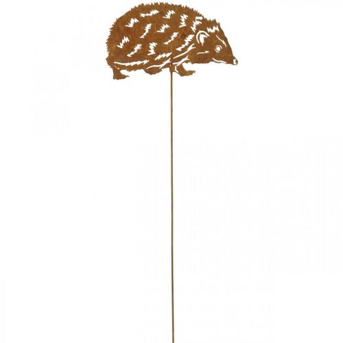 Floristik24 Kerti karó rozsda sün patinás díszágyas karó 19,5cm