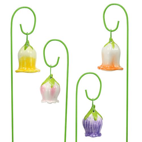 Floristik24 Dugó kerámia virágok 5cm 28cm 8db