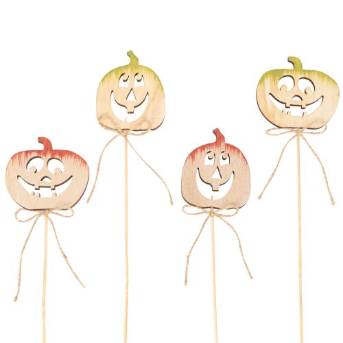 Dekoratív tök arccal Halloween dekorációval, 31cm, 12 darab