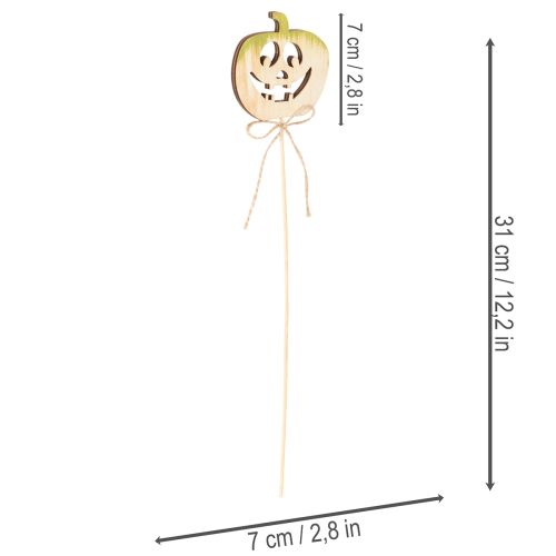 Dekoratív tök arccal Halloween dekorációval, 31cm, 12 darab | Floristik24.hu