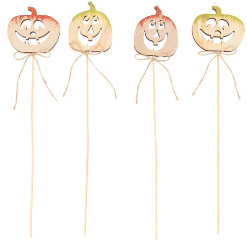 Dekoratív tök arccal Halloween dekorációval, 31cm, 12 darab | Floristik24.hu