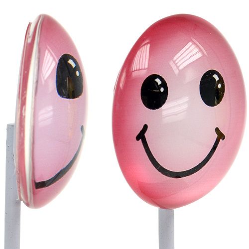 Floristik24 Deco emoticon pálcán vegyes színekben 3,5cm 8db