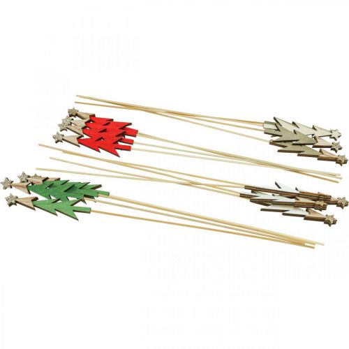 Floristik24 Karácsonyi dugó fenyő virág dugó fa 9,5cm 16 db