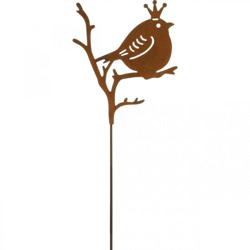 tételeket Patina kerti dekorációs dugó fém madár koronával 6 db