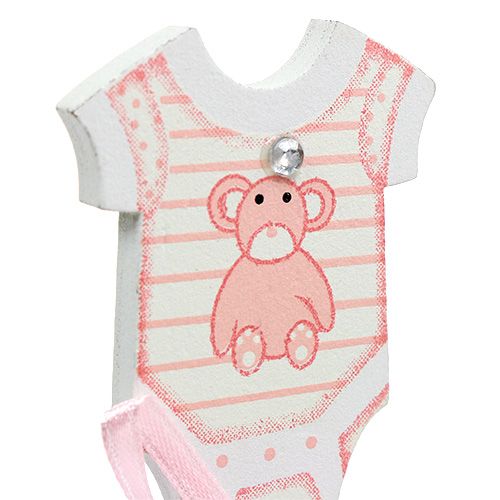 Floristik24 Születési dugó 5,5cm L25,5cm kék, rózsaszín 24 db