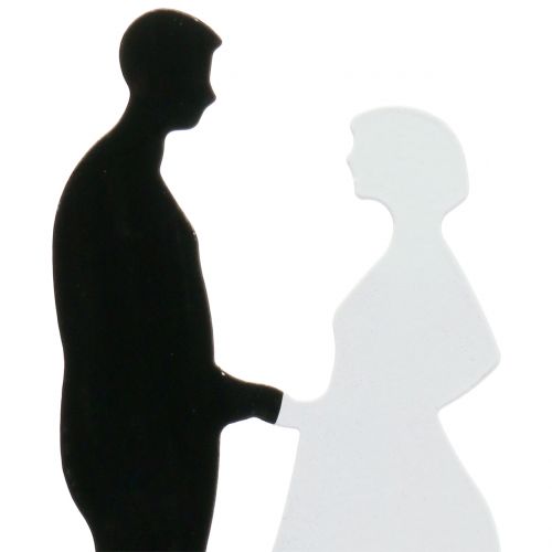 Floristik24 Dekoratív menyasszony és vőlegény H20cm 4db