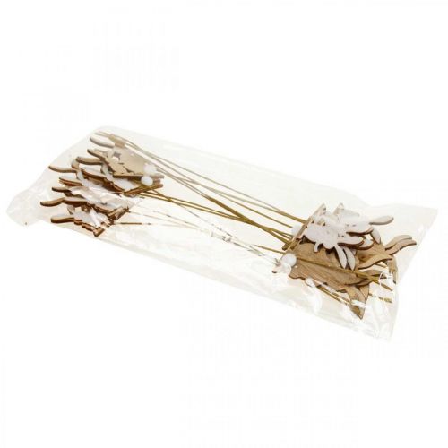 tételeket Virágdugós nyuszi díszdugós fa drót 5,5x0,5x7cm 12db