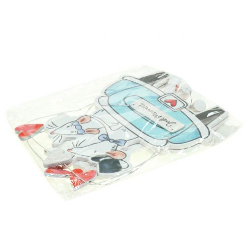 Floristik24 Dekorációs fogas "Just Married" 30cm x 17cm 2db