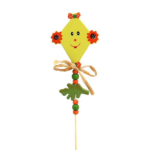 Dugók virágokhoz sárkány sárga L31cm 4db