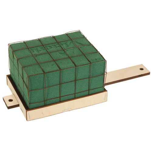 Virágmintás tégla alapra szerelhető fa Florette Eco 12×10cm