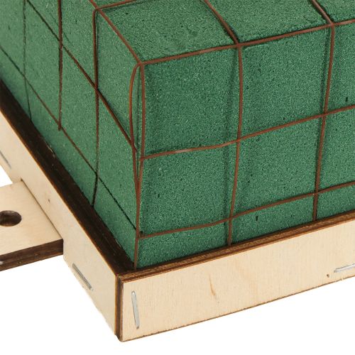 tételeket Virágmintás tégla alapra szerelhető fa Florette Eco 12×10cm