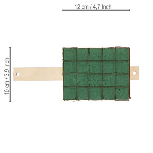 tételeket Virágmintás tégla alapra szerelhető fa Florette Eco 12×10cm