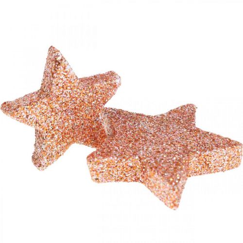 Szórványdísz Karácsonyi csillagok szórt csillagok rózsaszín Ø4/5cm 40db
