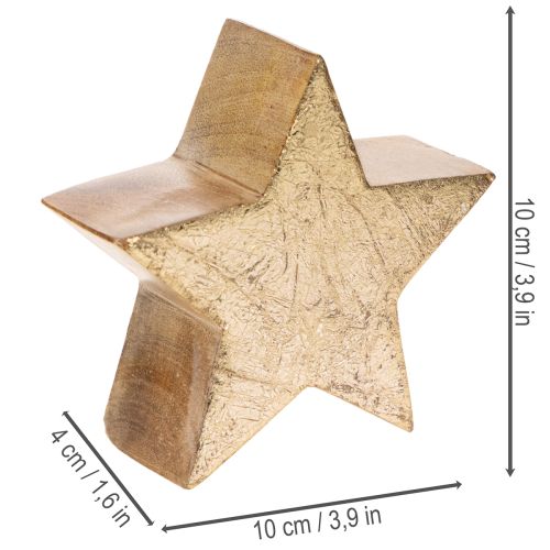 Dekoratív karácsonyi csillag állvány asztalra vagy polcra, 10 cm, 3 darab | Floristik24.hu
