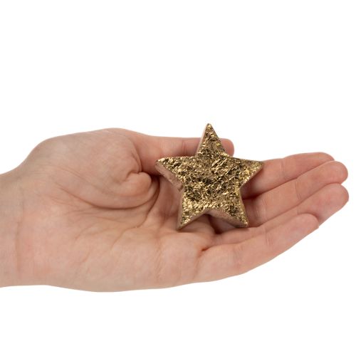 Dekoratív fényes csillag asztaldísznek, 5 cm, 9 darab | Floristik24.hu