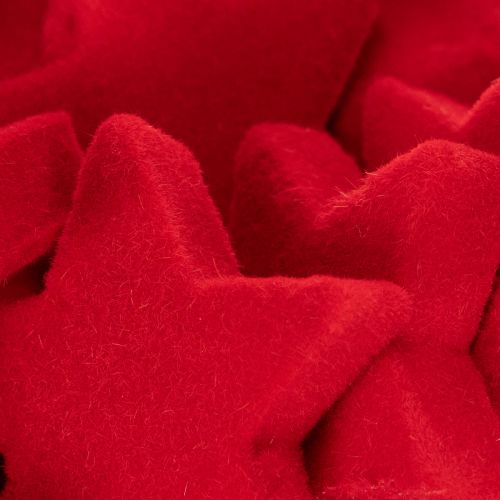 Kis díszcsillag, pelyhesített szórt díszítés, 5 cm, 40 darab | Floristik24.hu