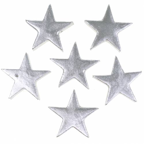 Floristik24 Deco csillagok ezüst 4cm 12db