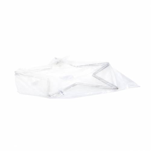 Floristik24 Deco csillag ezüst fém Ø50cm 4db