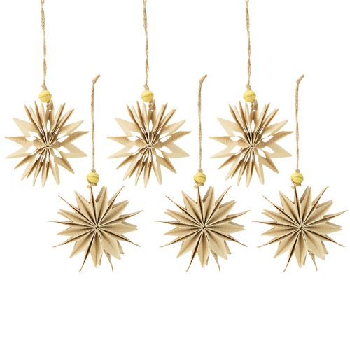 tételeket Papírcsillagok jutazsineggel ünnepi dekorációhoz