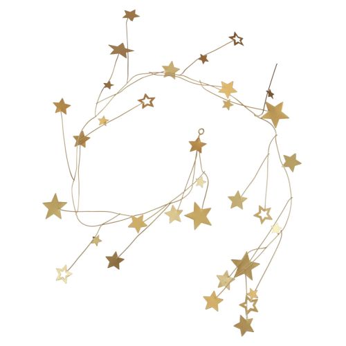 Floristik24 Csillagdísz dekorációs fogas karácsonyi fém arany 85cm