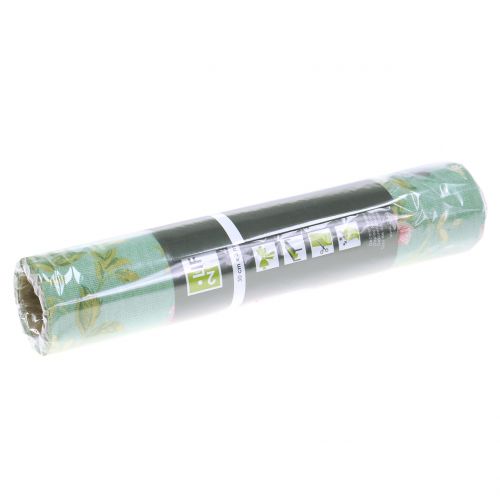 Floristik24 Dekoratív textil virágok zöld 30cm x 3m