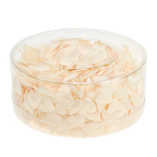 Floristik24 Szövet szív krémmel meglocsolni 800p