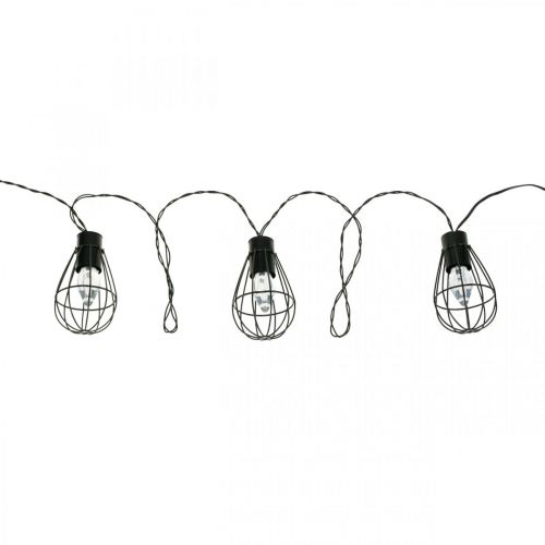 Floristik24 LED napelemes tündér lámpák kerti dekoráció fekete 350cm 8LED