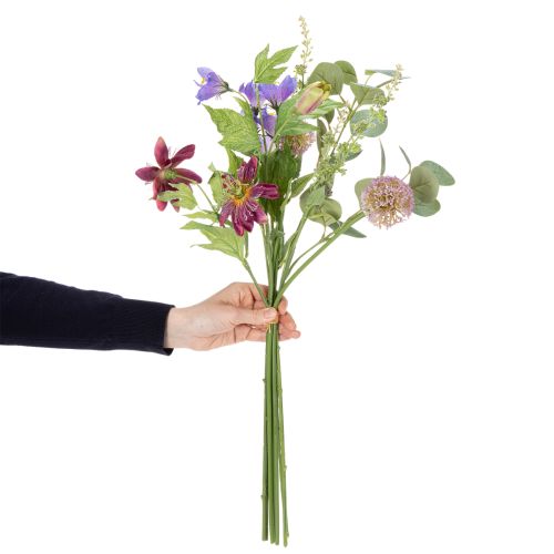 tételeket Művirágcsokor színes virágokkal, művészien elrendezve, stílusos dekorációként, 60 cm