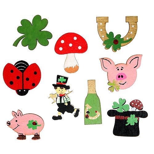 Ajándék szilveszter 3,5cm tarka 54db