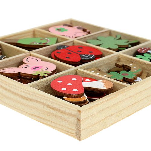 Floristik24 Ajándék szilveszter 3,5cm tarka 54db