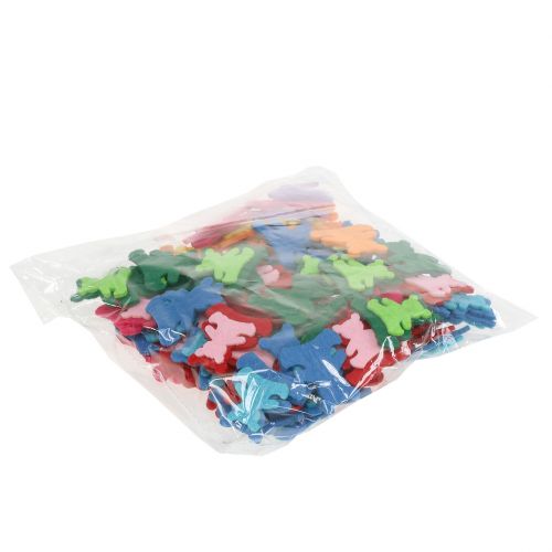 tételeket Scatter dekorációs maci filcből, vegyes színekben 3,5cm x 3,5cm 100 db