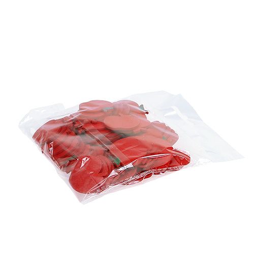 Floristik24 Szórványdísz rák alma piros 3cm 72 db