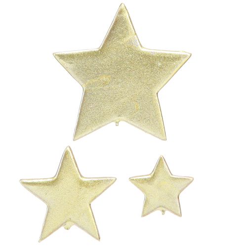 Floristik24 Szórt dekorációs csillagok arany Ø3/5/7cm – 2. választás – 44 db