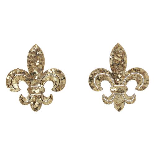 Floristik24 Szórványdísz fa asztaldísz Karácsonyi liliom arany 4cm 72 db