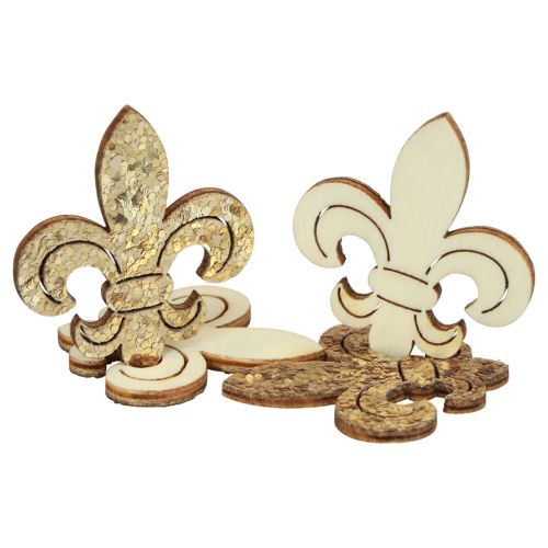 tételeket Szórványdísz fa asztaldísz Karácsonyi liliom arany 4cm 72 db