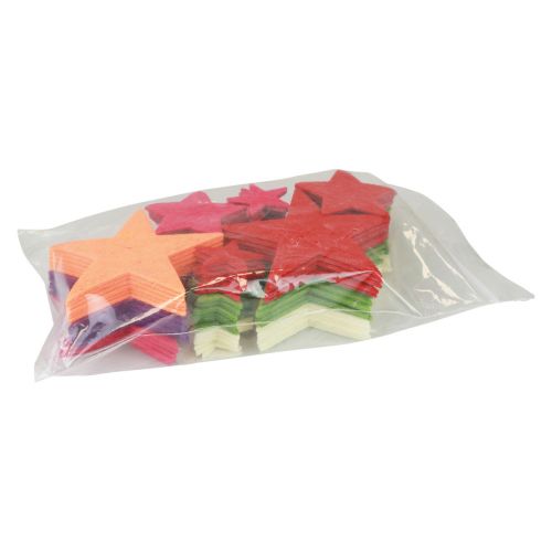 Floristik24 Szórt dekorációs csillagok, szétszórt darabok Karácsonyi színes 108 db