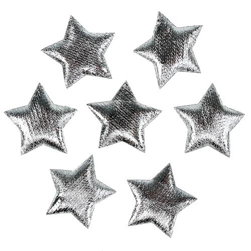 Floristik24 Szórt szövet csillagok ezüst 3cm 100db