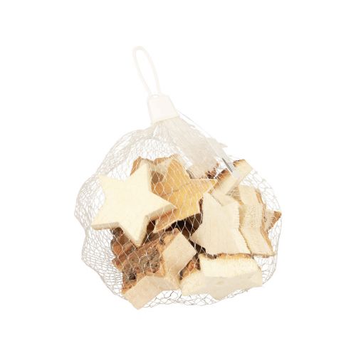 Floristik24 Szórványdísz Karácsonyi csillagok facsillag kéreggel Ø5cm 12 db