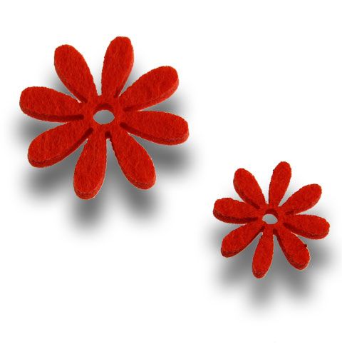 Floristik24 Narancssárga filc virágkészlet 96db