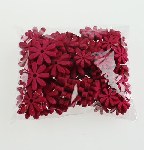 Floristik24 Rózsaszín filc virágkészlet 96db