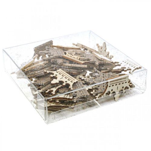 tételeket Szórvány dekorációs korona Karácsonyi fa csillám B4cm 72 db