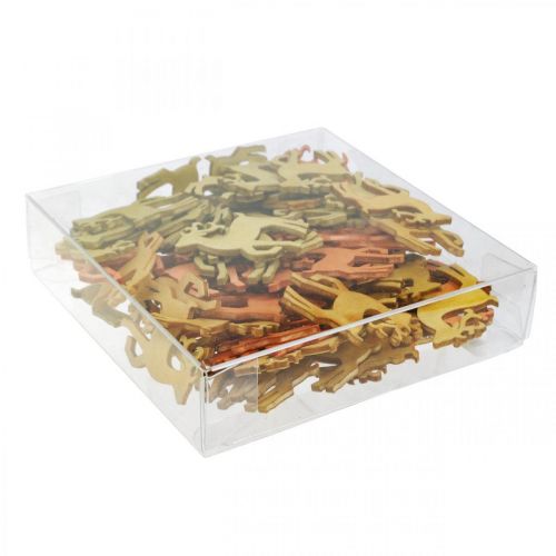 tételeket Szórványdísz Karácsonyi faszarvas natúr 4×3cm 72 db