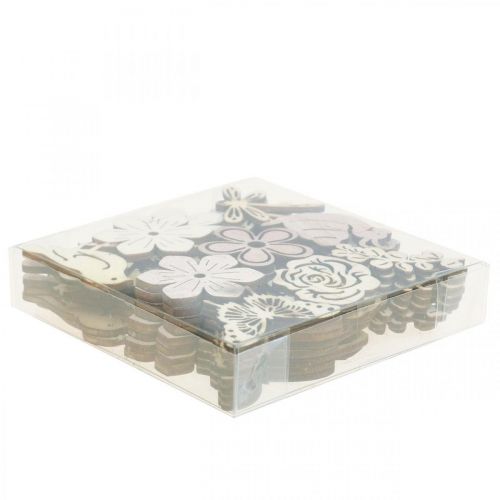 tételeket Szórványdísz virágok állatok keverék nyári dekoráció B3–4cm 72 db