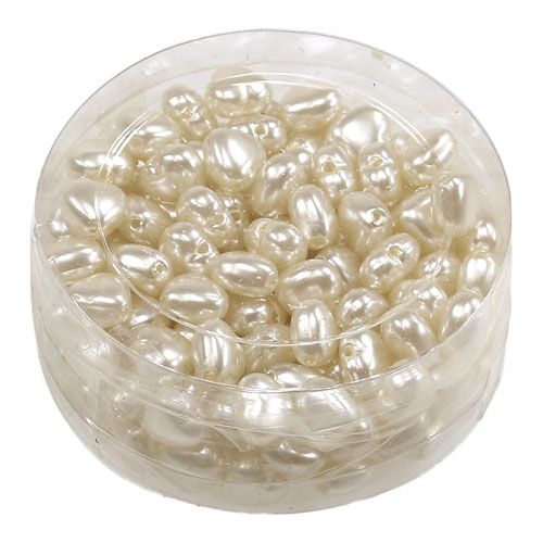 Floristik24 Scatter hearts krém 1cm 144p