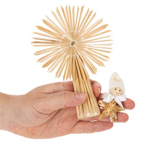 Szalma Csillag Szett Karácsonyfa Díszek Figurák és Csillagok 35 db | Floristik24.hu