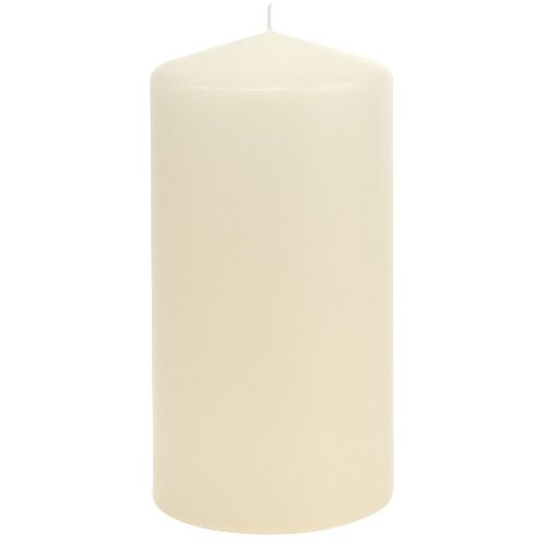 Floristik24 Oszlopgyertya 200/100 krémszínű 4 db