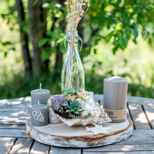 tételeket Pillér gyertya 130/70 barna gyertya fenntartható természetes viasz gyertya dekoráció