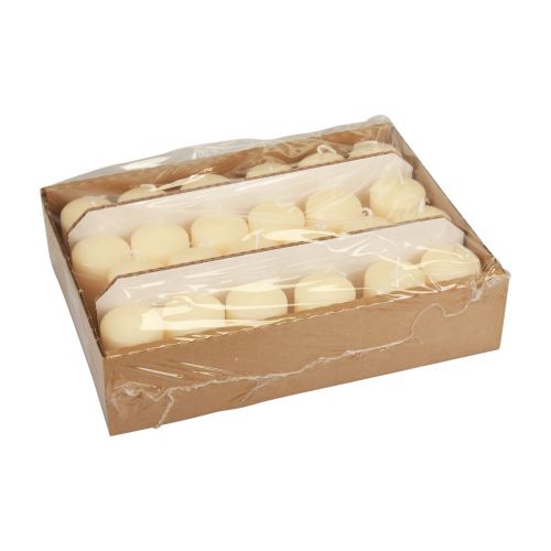 tételeket Oszlopgyertyák Adventi gyertyák krémszínű gyertyák 60/40mm 24db